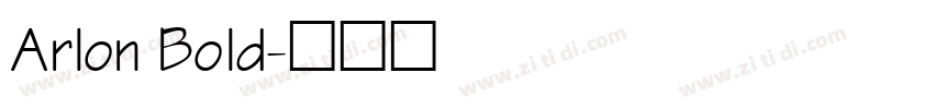 Arlon Bold字体转换